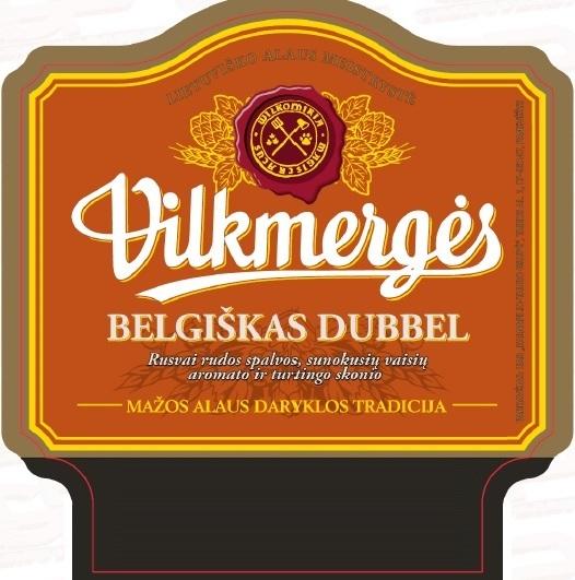 Prekės ženklas: Vilkmergės BELGIŠKAS DUBBEL Rusvai rudos spalvos, sunokusių vaisių aromato ir turtingo skonio
